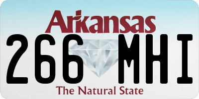 AR license plate 266MHI