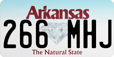 AR license plate 266MHJ