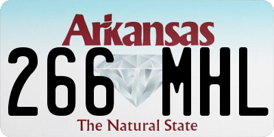 AR license plate 266MHL