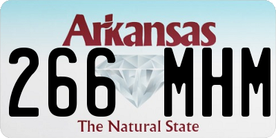 AR license plate 266MHM