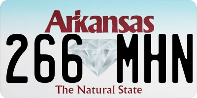 AR license plate 266MHN