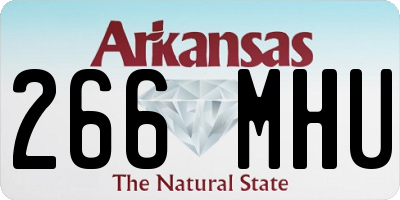 AR license plate 266MHU