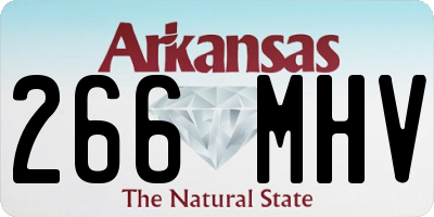 AR license plate 266MHV