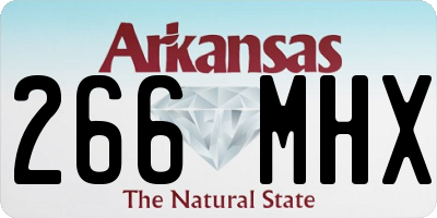 AR license plate 266MHX