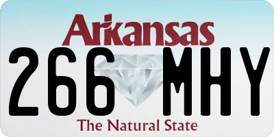 AR license plate 266MHY