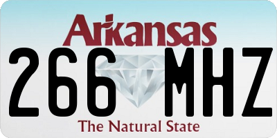 AR license plate 266MHZ