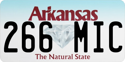 AR license plate 266MIC