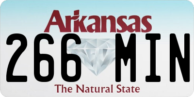 AR license plate 266MIN