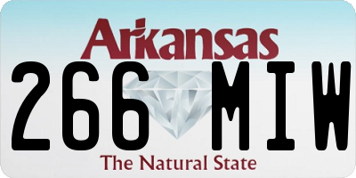 AR license plate 266MIW