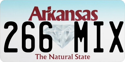 AR license plate 266MIX
