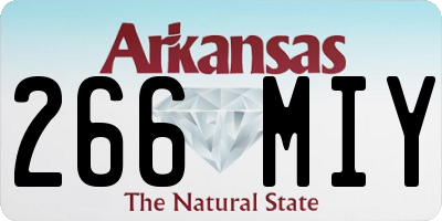 AR license plate 266MIY