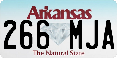 AR license plate 266MJA
