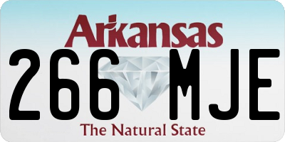 AR license plate 266MJE