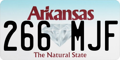 AR license plate 266MJF
