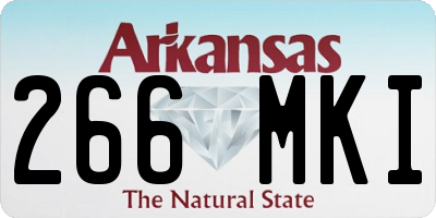 AR license plate 266MKI