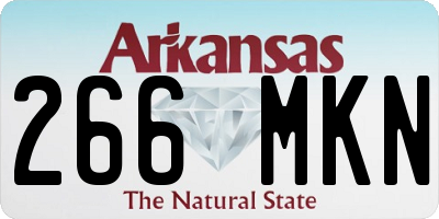 AR license plate 266MKN