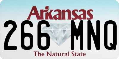AR license plate 266MNQ