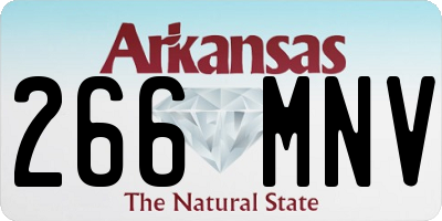 AR license plate 266MNV