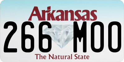 AR license plate 266MOO