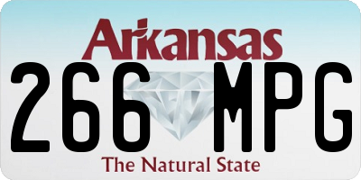 AR license plate 266MPG