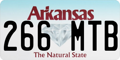 AR license plate 266MTB