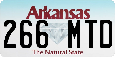 AR license plate 266MTD