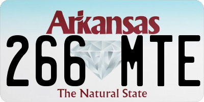 AR license plate 266MTE