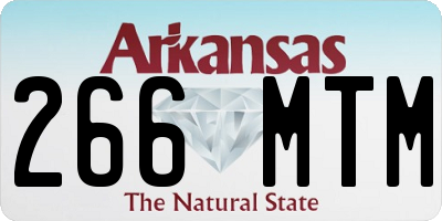 AR license plate 266MTM