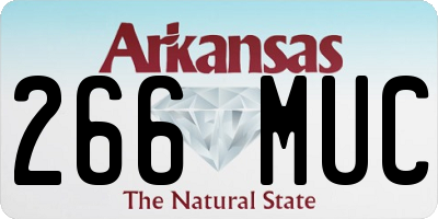 AR license plate 266MUC