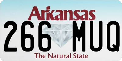 AR license plate 266MUQ
