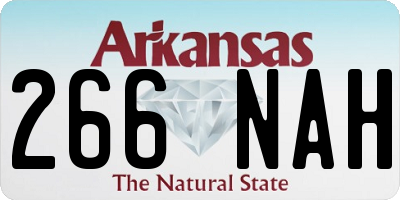 AR license plate 266NAH