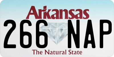 AR license plate 266NAP