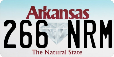 AR license plate 266NRM