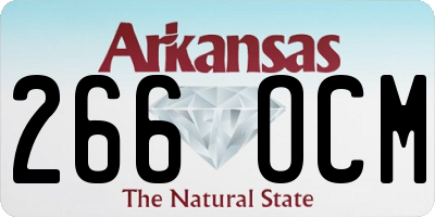 AR license plate 266OCM