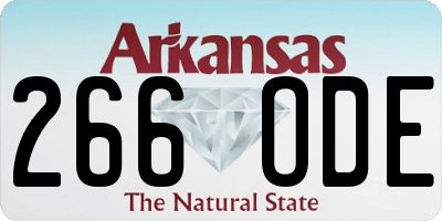 AR license plate 266ODE
