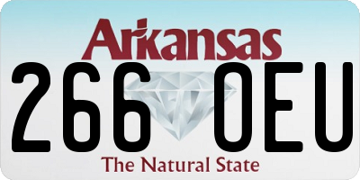 AR license plate 266OEU
