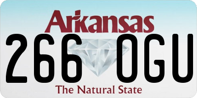 AR license plate 266OGU