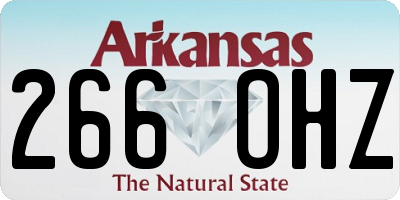 AR license plate 266OHZ