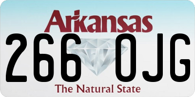 AR license plate 266OJG