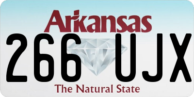 AR license plate 266UJX