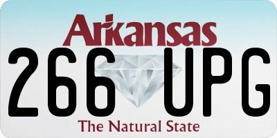 AR license plate 266UPG