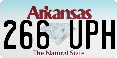 AR license plate 266UPH