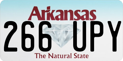 AR license plate 266UPY