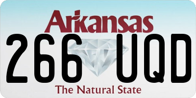 AR license plate 266UQD