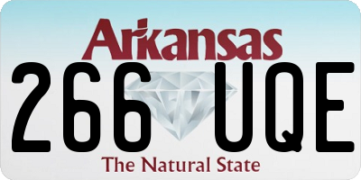 AR license plate 266UQE