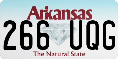 AR license plate 266UQG