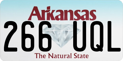 AR license plate 266UQL