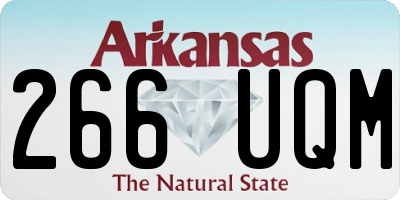 AR license plate 266UQM