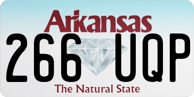 AR license plate 266UQP