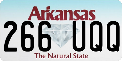 AR license plate 266UQQ